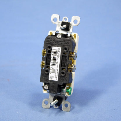 Leviton 5325-A Almond Decora Receptacle Duplex Wall Outlet 5-15R Bulk 5A 125V