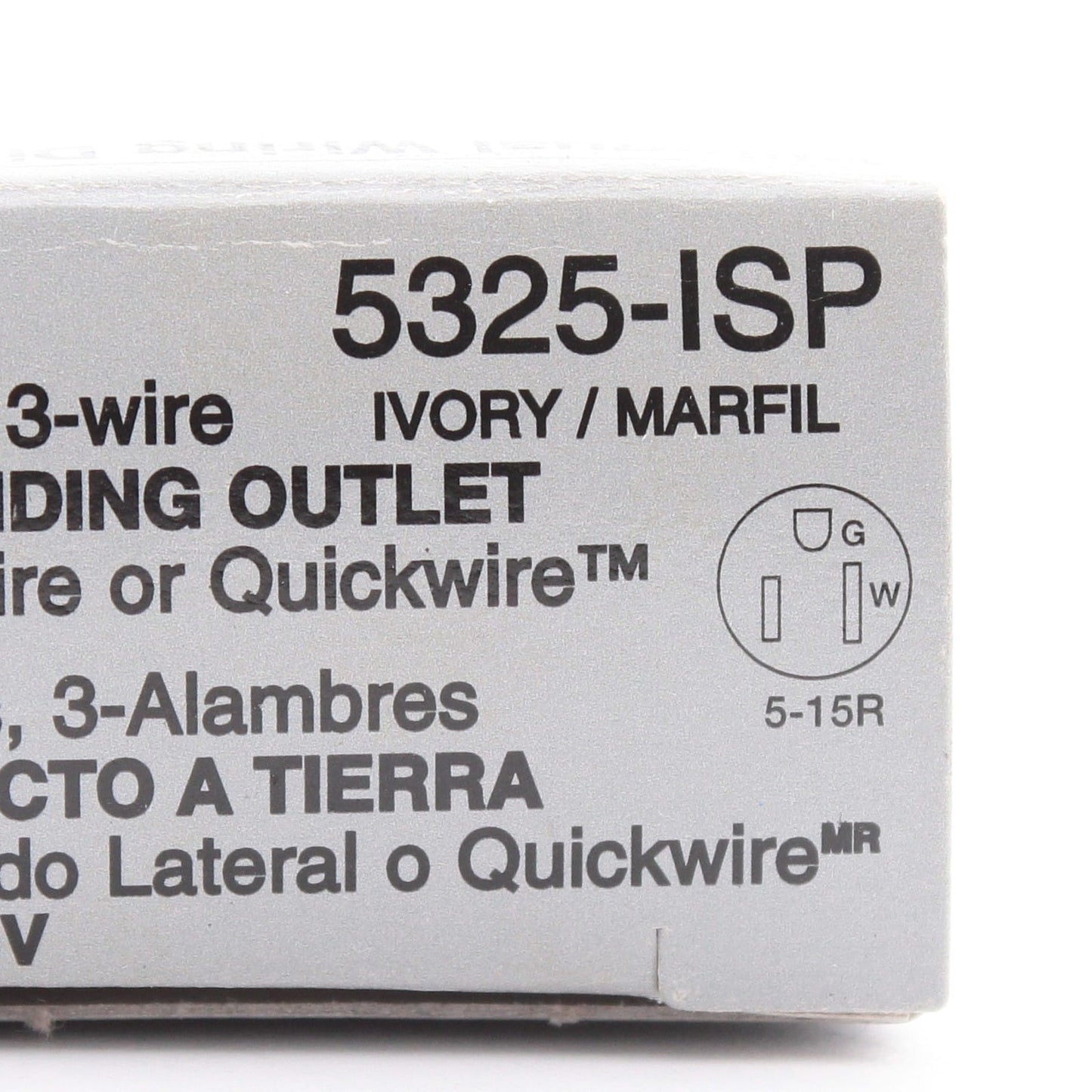 Leviton 5325-I Ivory 15A Residential Decora Receptacle Duplex Outlet NEMA 5-15R