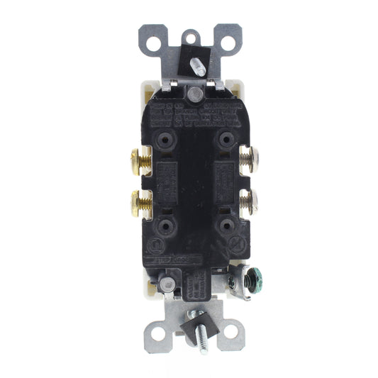 Leviton 5325-OAK Oak Design Decora Straight Blade Receptacle Outlet 5-15R 15A