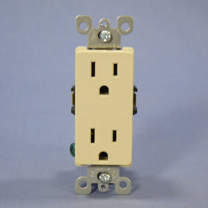 Leviton Ivory Decora Receptacle Duplex Outlet Nema 5-15R 15A 125V 5328-I Boxed