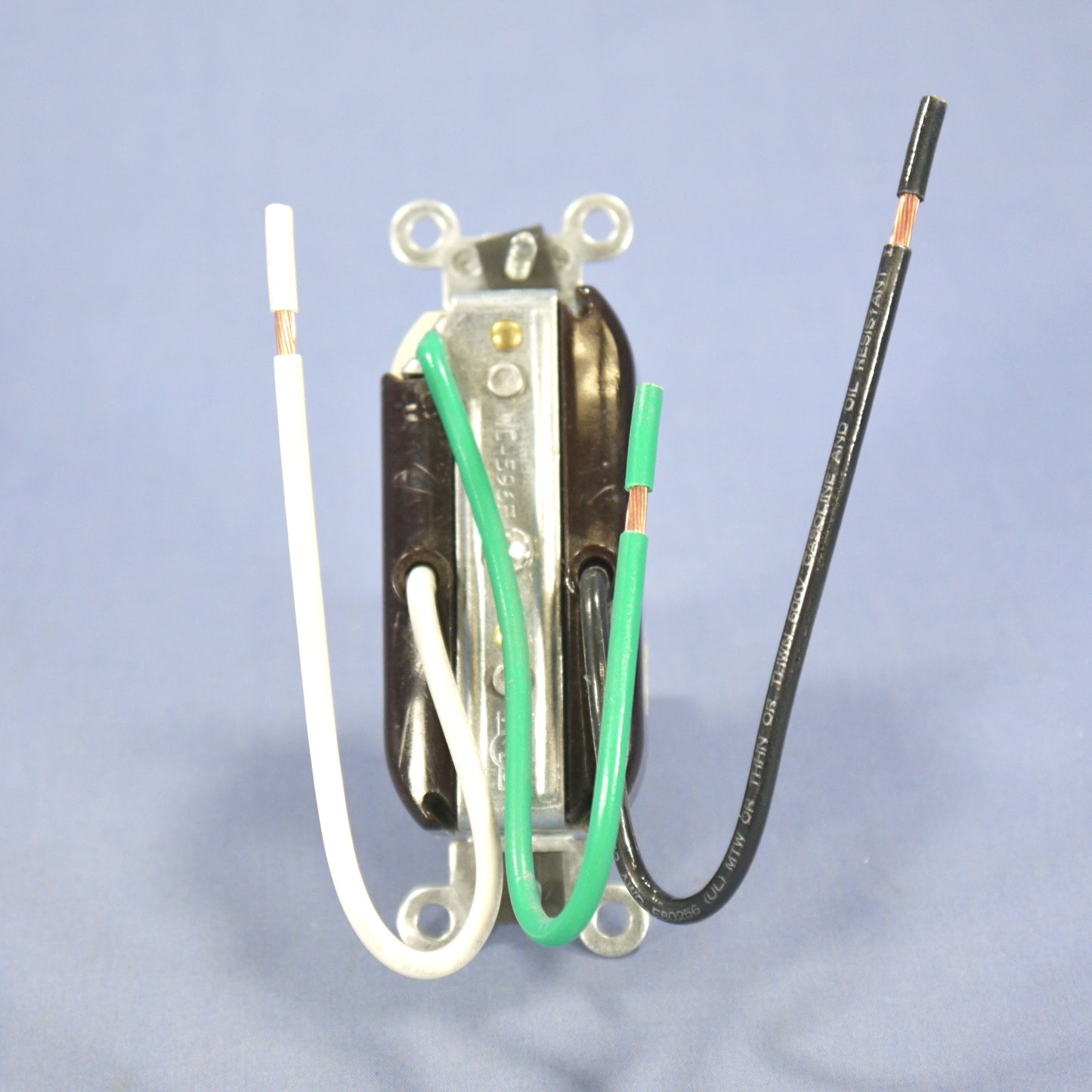 Leviton Ivory Commercial Duplex Receptacle Pigtail Leads 20A 5-20R Bulk 5340-I