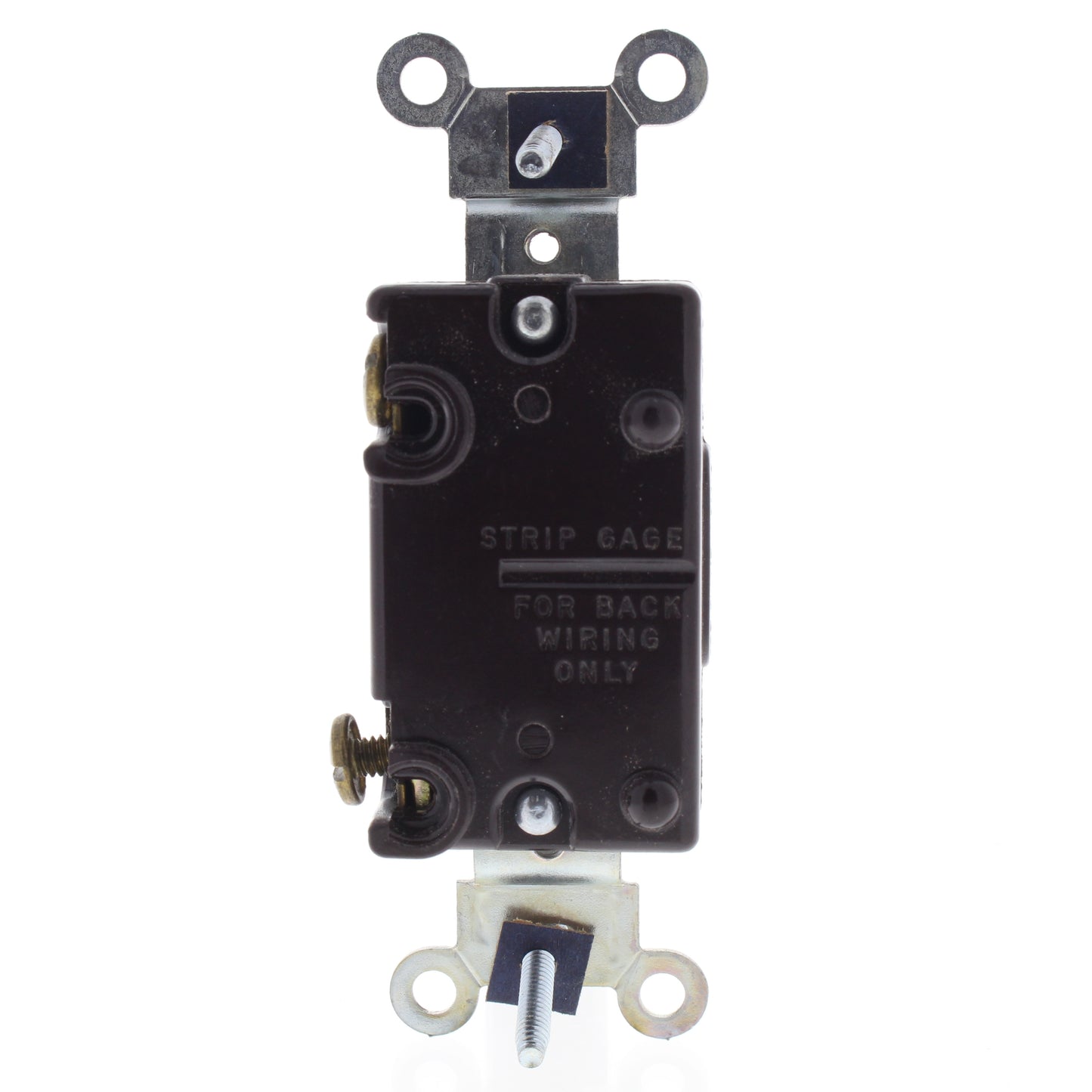 Leviton 53501 Brown Quiet Single Pole Flush Toggle Switch 15A 120/277V