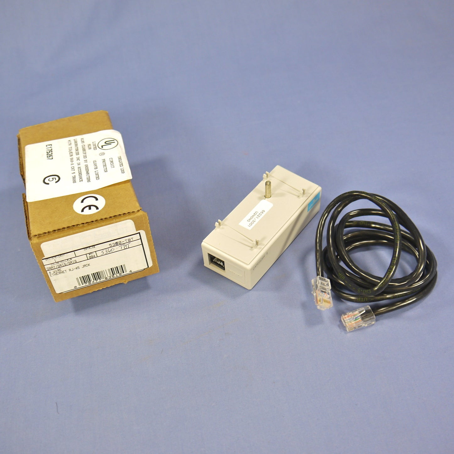 Leviton 5360-TBT 4-Wire Ethernet RJ-45 Jack Network Surge Suppressor Protector