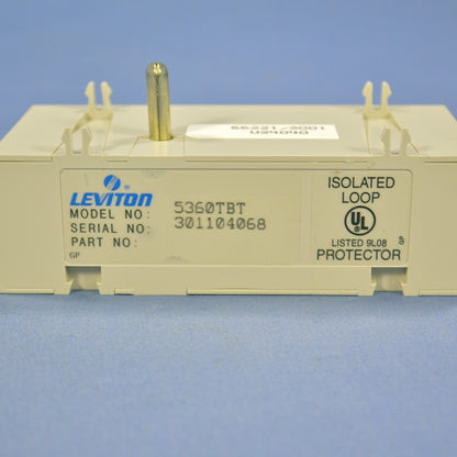 Leviton 5360-TBT 4-Wire Ethernet RJ-45 Jack Network Surge Suppressor Protector