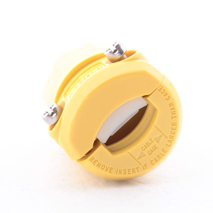 Leviton 53CM-66C Corrosion Resistant 20A Straight Blade Plug 5-20 5-20P 125V Bag
