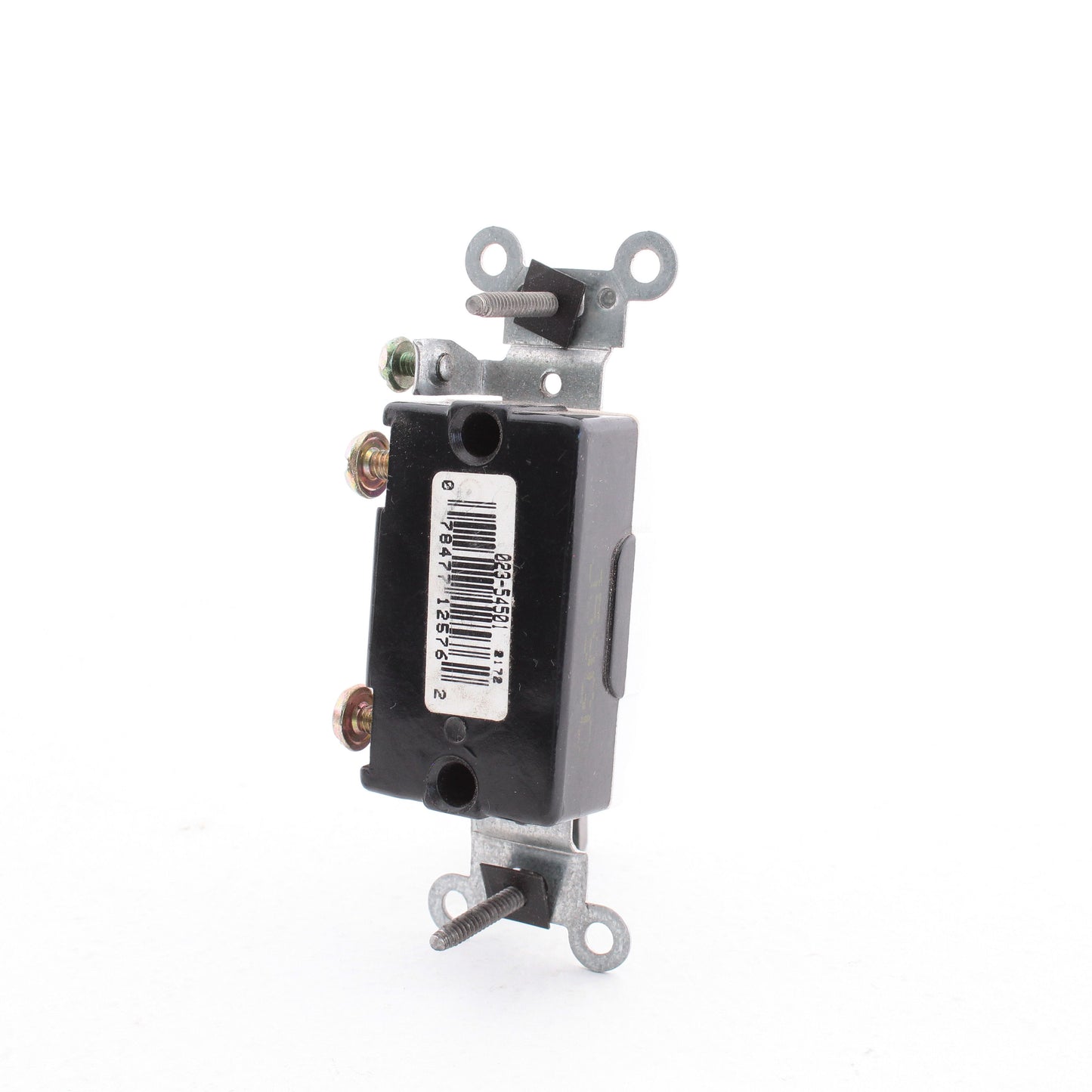 Leviton White Commercial Framed Toggle Switch 15A Single Pole Bulk 54501-2W
