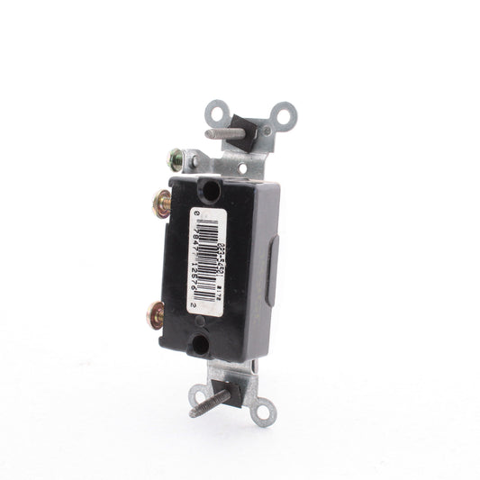 Leviton White Commercial Framed Toggle Switch 15A Single Pole Bulk 54501-2W