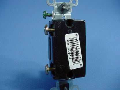 Leviton 54501-2 Brown Commercial Grade Framed Single Pole Toggle Switch 15A Bulk