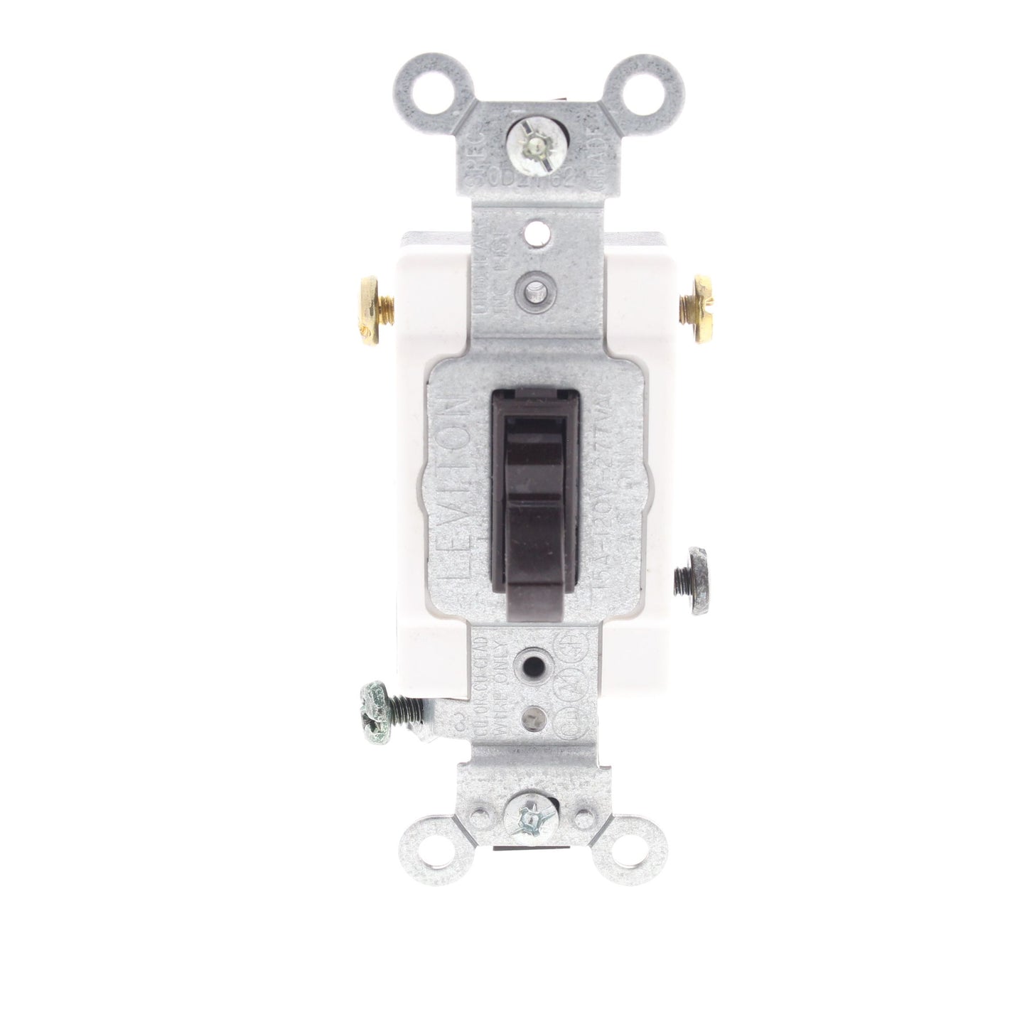 Leviton Brown 3-WAY COMMERCIAL Framed Smooth Toggle Switch 15A 120/277V 54503-2