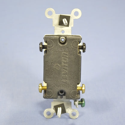 Leviton Almond 4-Way Commercial Grade Toggle Wall Light Switch 15A Bulk 54504-2A