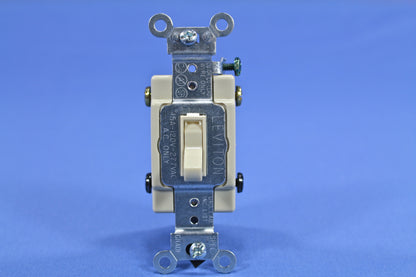 Leviton Ivory 4-Way Commercial Grade Toggle Wall Light Switch 15A 54504-2I