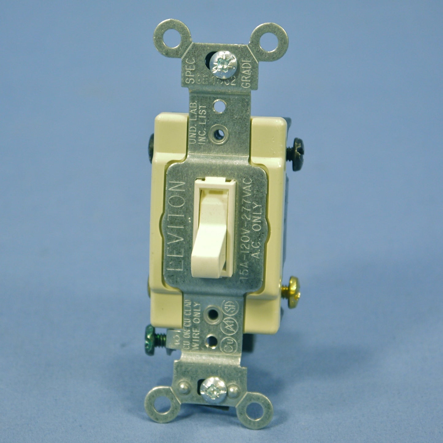Leviton 54504-2T Light Almond 4-Way Commercial Smooth Toggle Light Switch 15A
