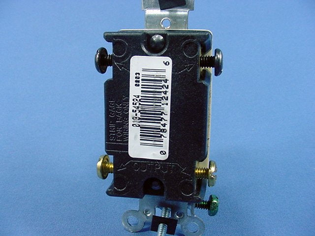 Leviton 54524-2I Ivory 4-Way Commercial Framed Toggle Switch 20A 120/277V Bulk