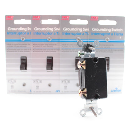 Leviton 5501-2 Brown 15A Commercial On-Off Single Pole Toggle Light Switches 5pc