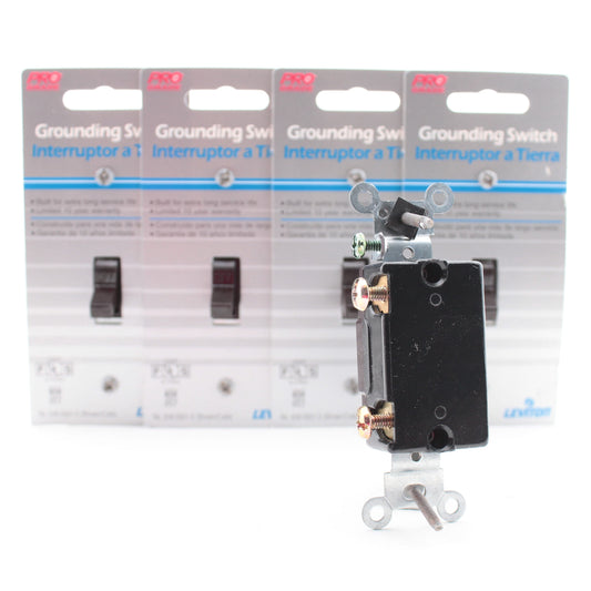 Leviton 5501-2 Brown 15A Commercial On-Off Single Pole Toggle Light Switches 5pc