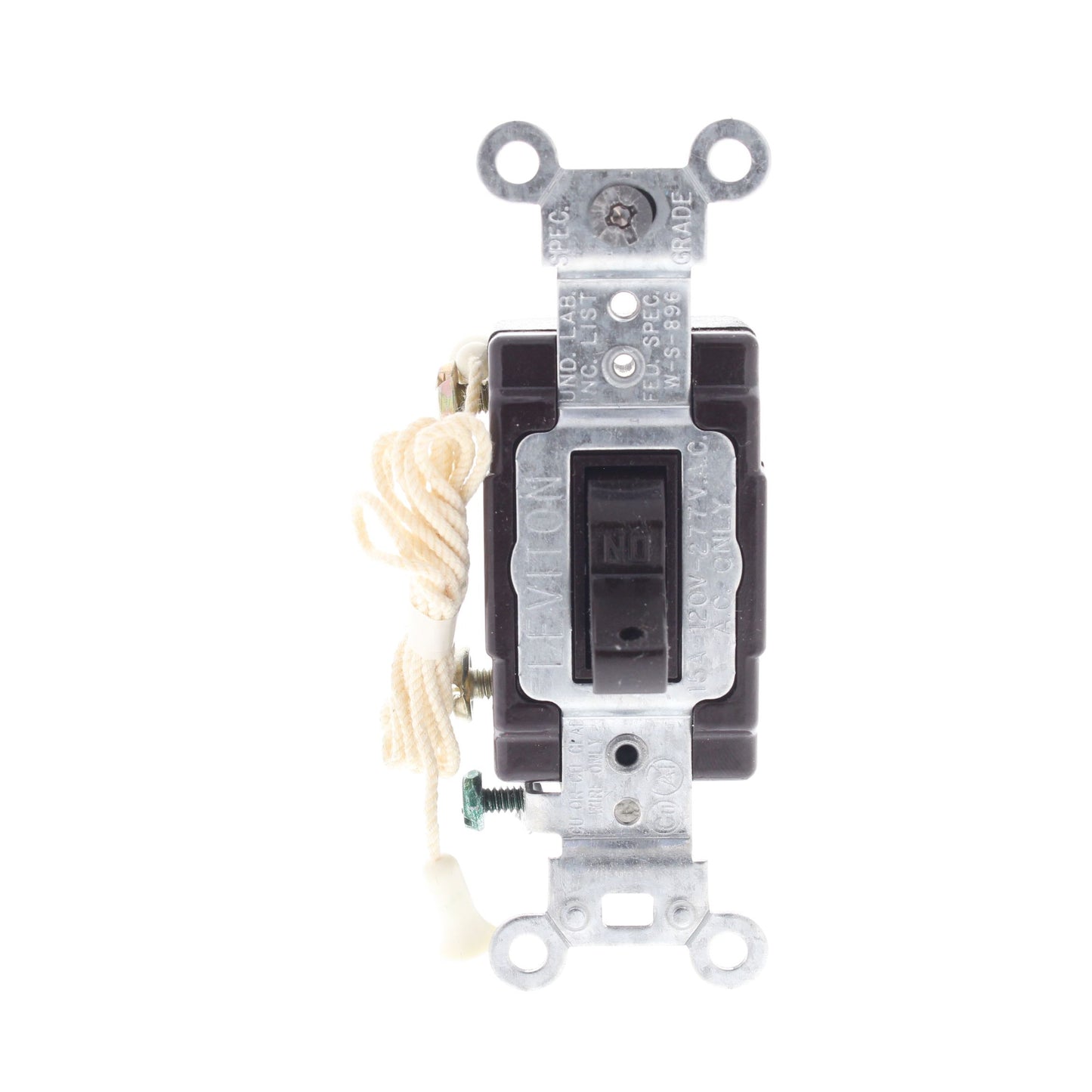 Leviton Brown Toggle HOSPITAL CALL Light Switch Single Pole 15A 120/277V 5501-8
