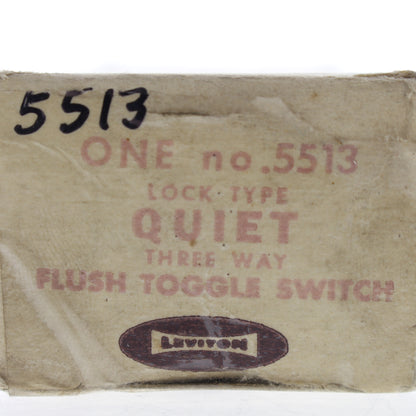 Leviton 5513 Brown Spec Grade 3-Way Tamper Resistant Locking Light Switch 15A