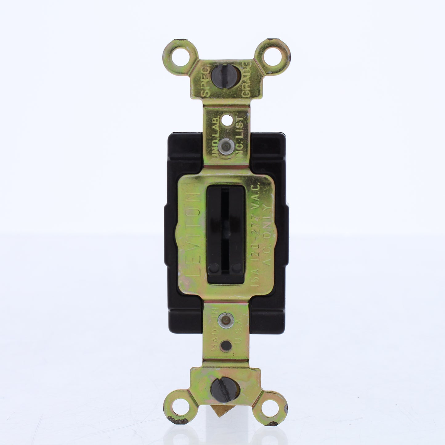 Leviton 5513 Brown Spec Grade 3-Way Tamper Resistant Locking Light Switch 15A