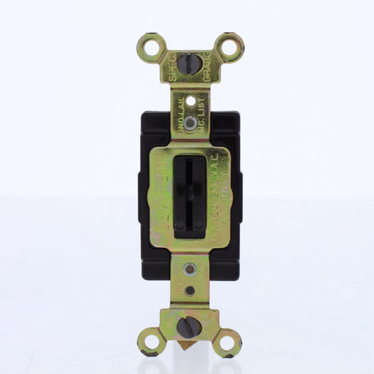 Leviton 5513 Brown Spec Grade 3-Way Tamper Resistant Locking Light Switch 15A