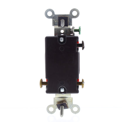 Leviton 5523-2 Brown Commercial 3-Way Toggle Wall Light Switch 20A 120/277V Bulk