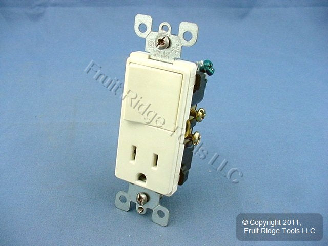 Leviton 5678-A Almond DoItBest by Decorator Rocker Switch 15A Outlet Receptacle