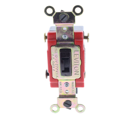 Leviton 55334 Brown Tamper Proof Locking Flush Toggle Switch 4-WAY 20A 120/277V