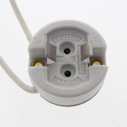 Leviton 557 White Porcelain Lampholder for Metal Halide Lamps with G12 Base 5KV