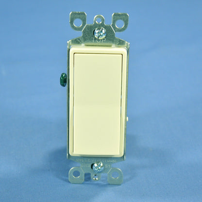 Leviton 5601-2A Almond Decora Single Pole Rocker Wall Light Switch 15A Boxed