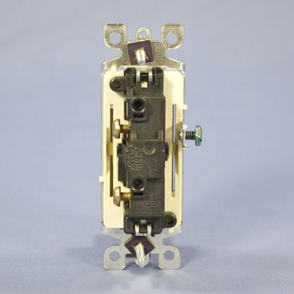 Leviton 5601-T2A Almond 15A Decora Rocker Light Switch 120/277V Single Pole