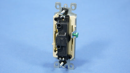 Leviton 5601-Z2I Ivory Decora "OIL BURNER" Rocker Wall Switch 15A Single Pole