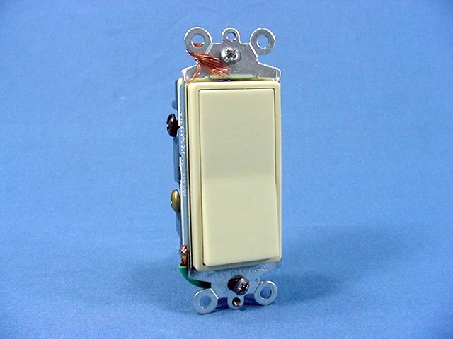 Leviton 5602-2I Ivory Double Pole Decora Rocker Wall Light Switch Control 15A