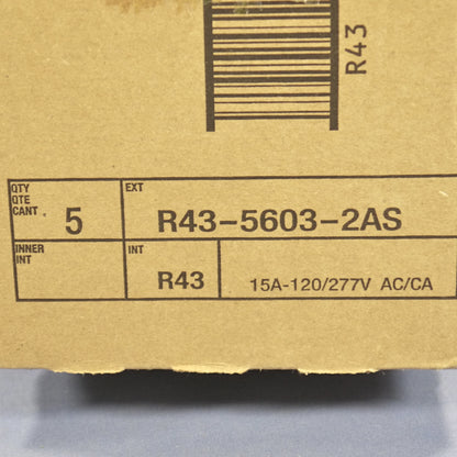 Leviton 5603-2A Almond 3-Way Decora 15A Rocker Wall Light Switches 120/277V 5pcs
