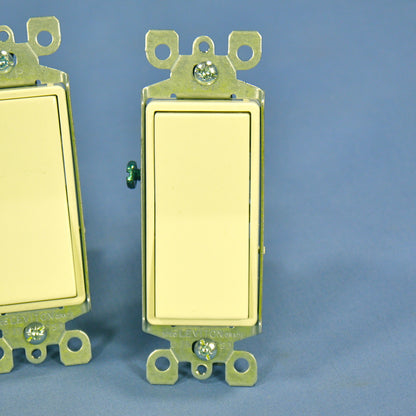 Leviton 5603-2A Almond 3-Way Decora 15A Rocker Wall Light Switches 120/277V 5pcs