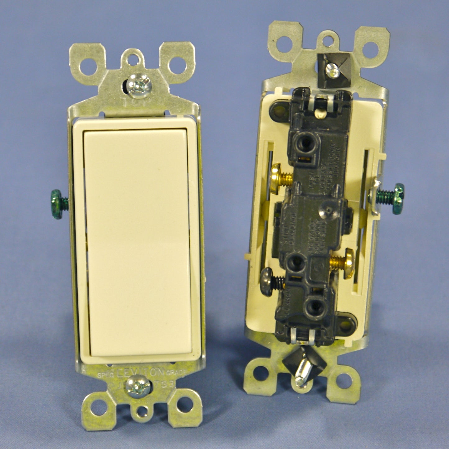 Leviton 5603-2A Almond 3-Way Decora 15A Rocker Wall Light Switches 120/277V 5pcs