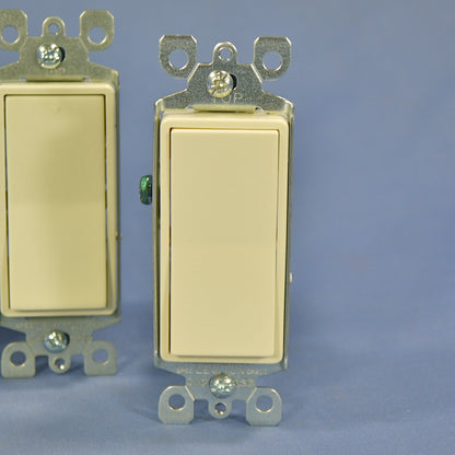 Leviton 5603-2A Almond 3-Way Decora Rocker Wall Light Switch 15A 120/277VAC 5pcs