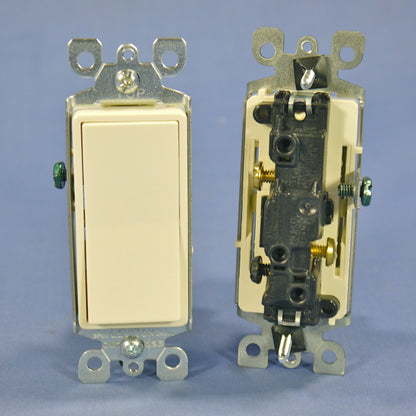 Leviton 5603-2A Almond 3-Way Decora Rocker Wall Light Switch 15A 120/277VAC 5pcs