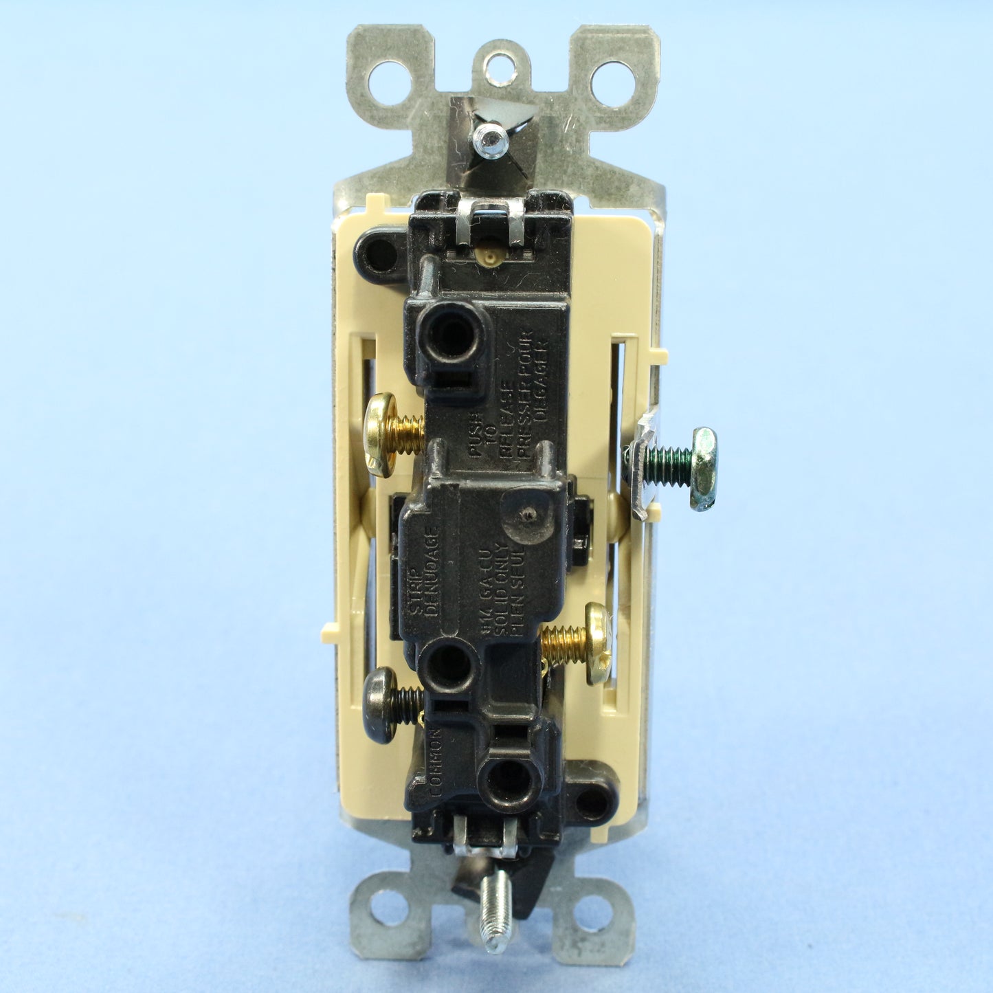 Leviton 5603-2I Ivory Residential Decora 3-Way Rocker Wall Light Switches 10pk
