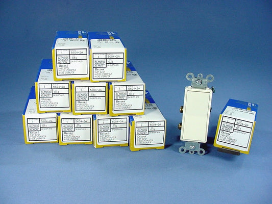 Leviton 5604-2A Almond 4-Way Decora Rocker Wall Light Switch 15A 120/277V 10pcs