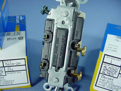 Leviton 5604-2A Almond 4-Way Decora Rocker Wall Light Switch 15A 120/277V 10pcs