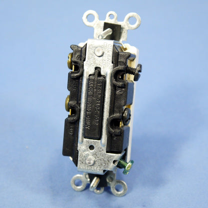 Leviton 5604-2A Almond Decora Quickwire 4-Way Rocker Wall Light Switch 15A