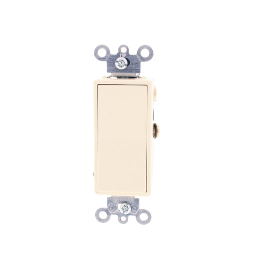 Leviton 5604-2AS Almond 15A 4-Way Decora Light Smooth Rocker Switch 120/277V