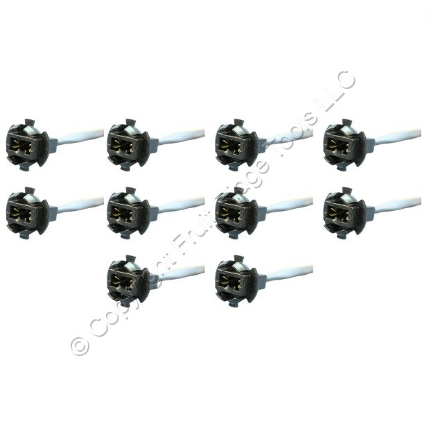 Leviton 562-800 Wedge-Base Snap-In Lampholders 8' Lead for T3 1/4 Miniature 10pc
