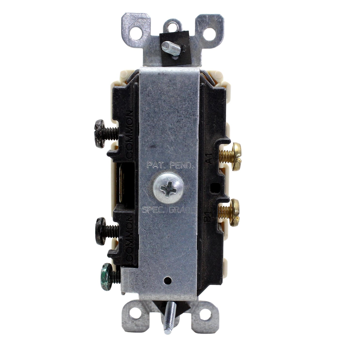 Leviton Scratched Lt Almond Decora Duplex Rocker Light Switch Duplex 15A 5634-T
