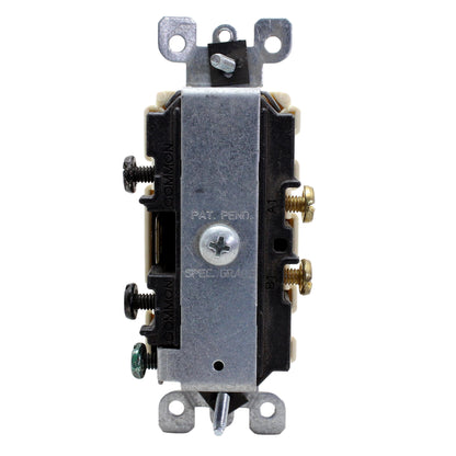 Leviton Scratched Lt Almond Decora Duplex Rocker Light Switch Duplex 15A 5634-T