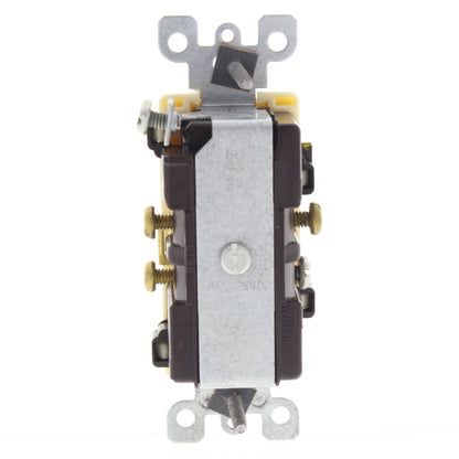 Leviton 5647-IR Ivory Decora Rocker Wall Switch & Outlet 15A Red Indicator Light