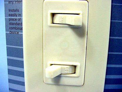 Leviton Ivory Commercial Single Pole Dual Toggle Light Switch Control 5679-I