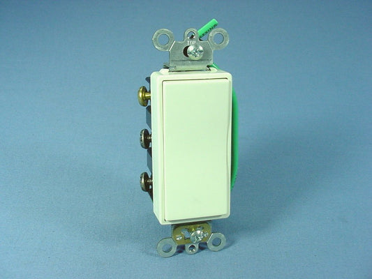Leviton 5686-2A Almond DPDT Center-OFF Decora Rocker Light Switch Maintained
