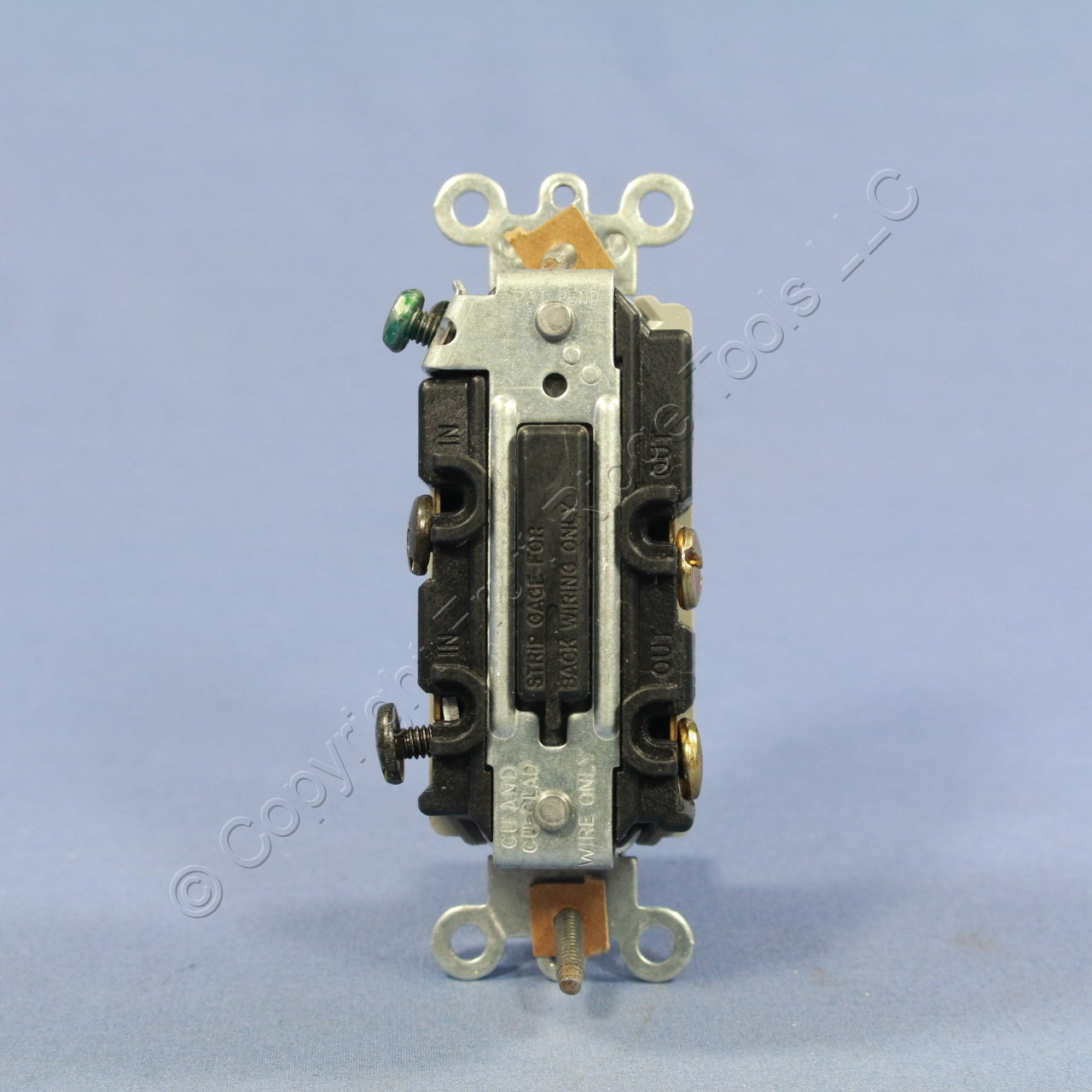 Leviton 5692-2GY Gray Commercial Double Pole Decora Rocker Light Switch 15A Bulk