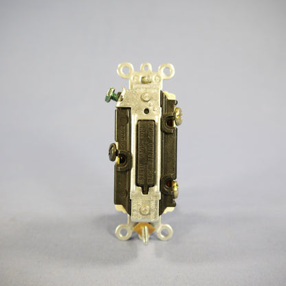 Leviton 5693-2A Almond Scratched 3-Way Decora Rocker Wall Light Switch 15A Bulk