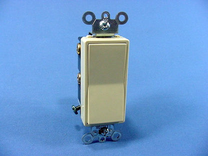 Leviton Ivory Commercial 4-Way Decora Rocker Wall Light Switch 15A Bulk 5694-2I